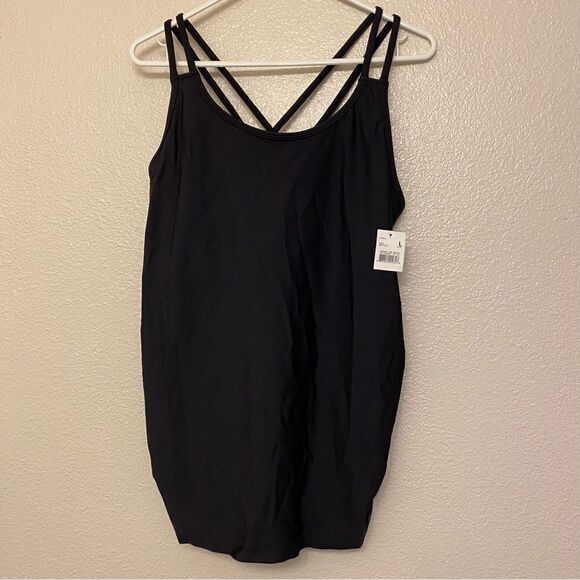 Motherhood Maternity PERFORMANCE WORKOUT MATERNITY TANK TOP cami black -L - Picture 2 of 8